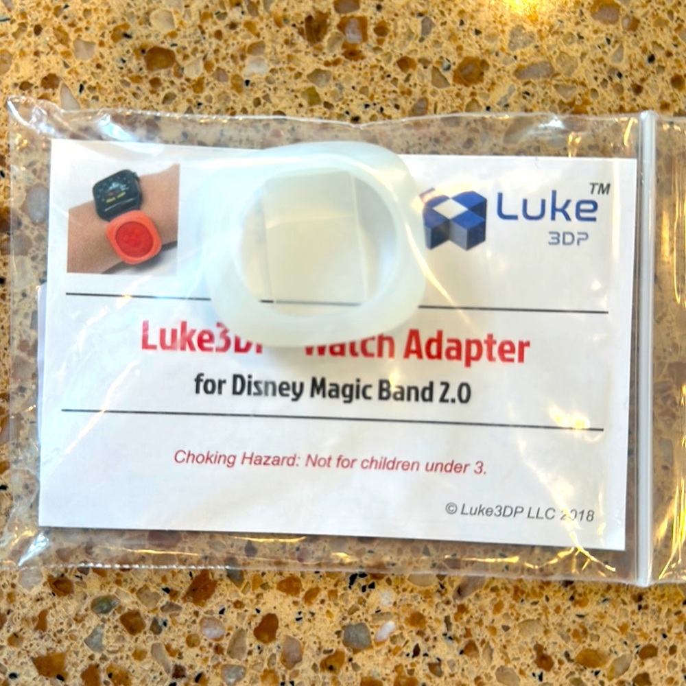 Disney Magic Band Watch Adapter - Frost/Glow in the Dark